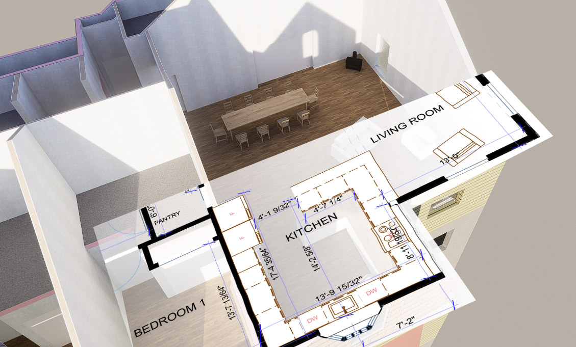 From Sketch to 3D Visualization